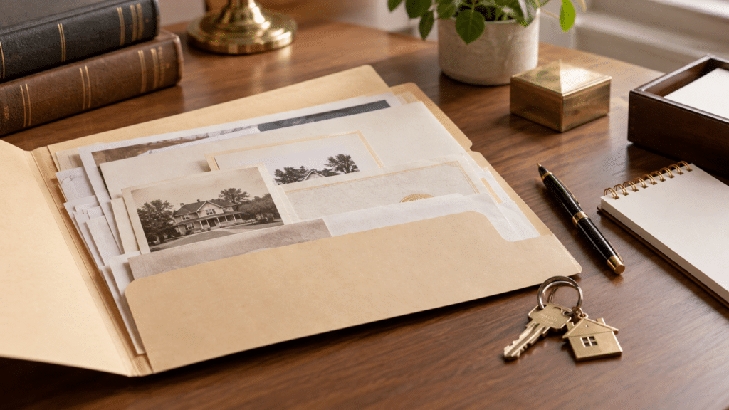 Documentos e chaves reunidos para análise de inventário
