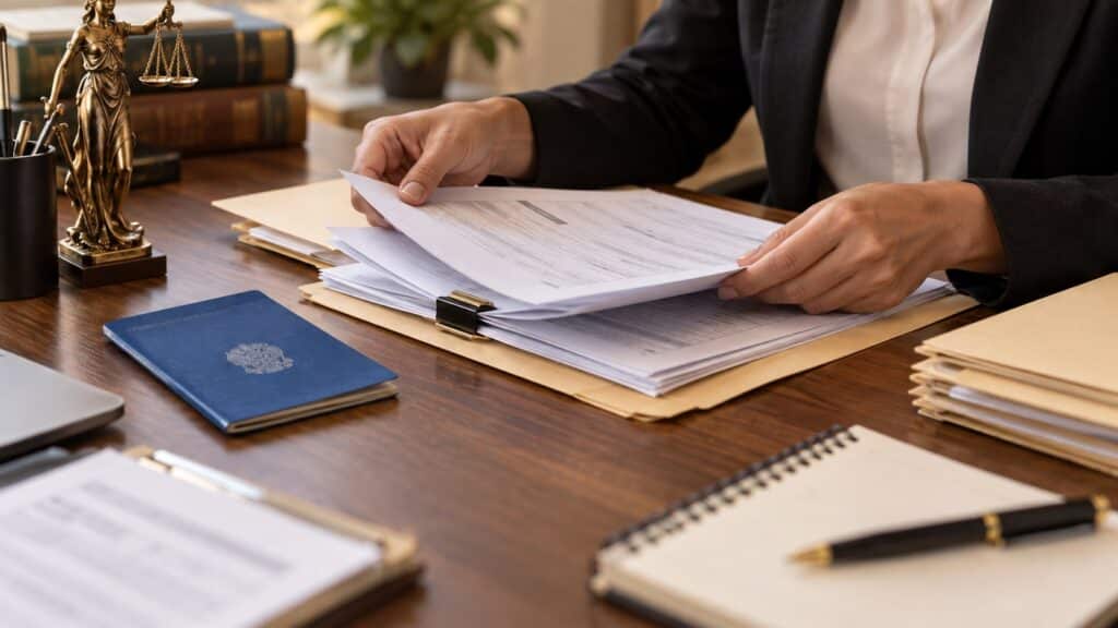 Documentos reunidos para análise de acidente de trabalho